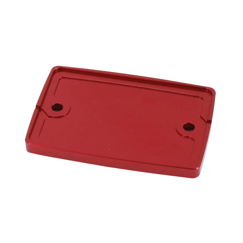 Couvercle de maître-cylindre de frein Yamaha 700 MT-07 aluminium anodisé rouge AVOC - vue 2