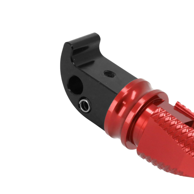 Repose-pieds arrière AVOC pour Yamaha MT-07 700 alu CNC anodisé rouge (paire) - vue 2