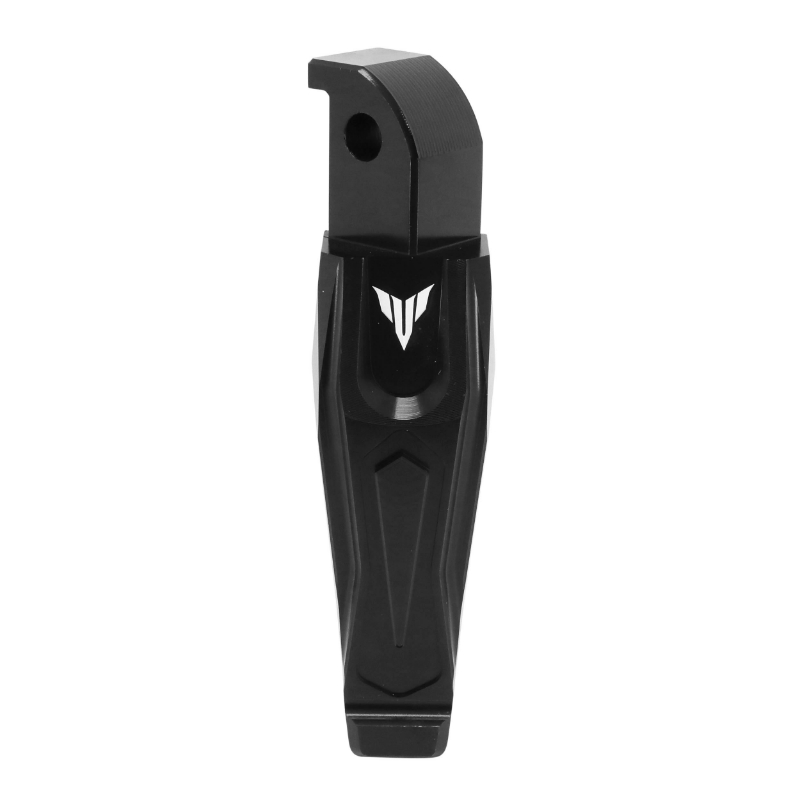 Repose-pieds arrière aluminium CNC anodisé noir Yamaha MT-07 700 AVOC (paire) - vue 2