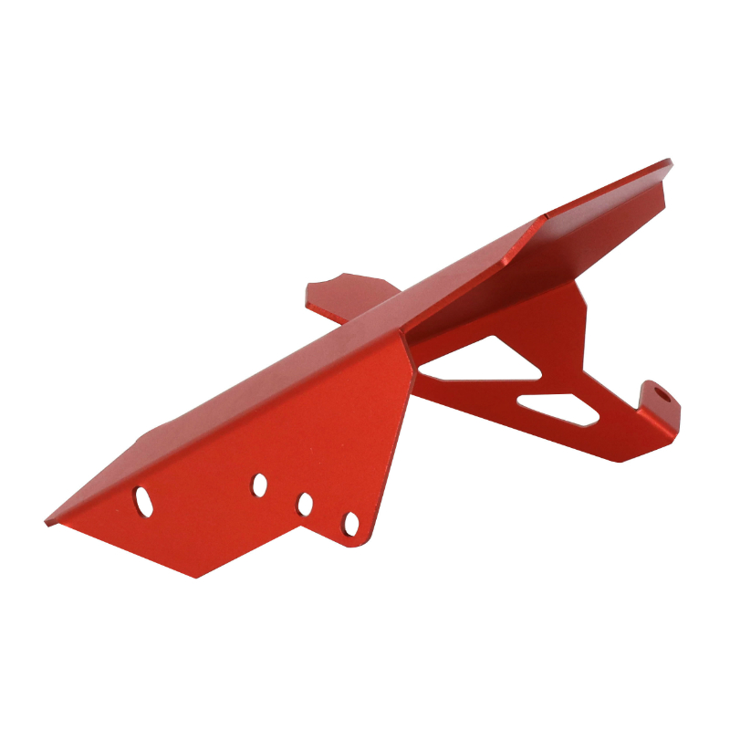 Garde-boue arrière AVOC moto adaptable avec protège-chaîne pour Yamaha 700 MT-07 2014+ aluminium CNC anodisé rouge avec motif - vue 2