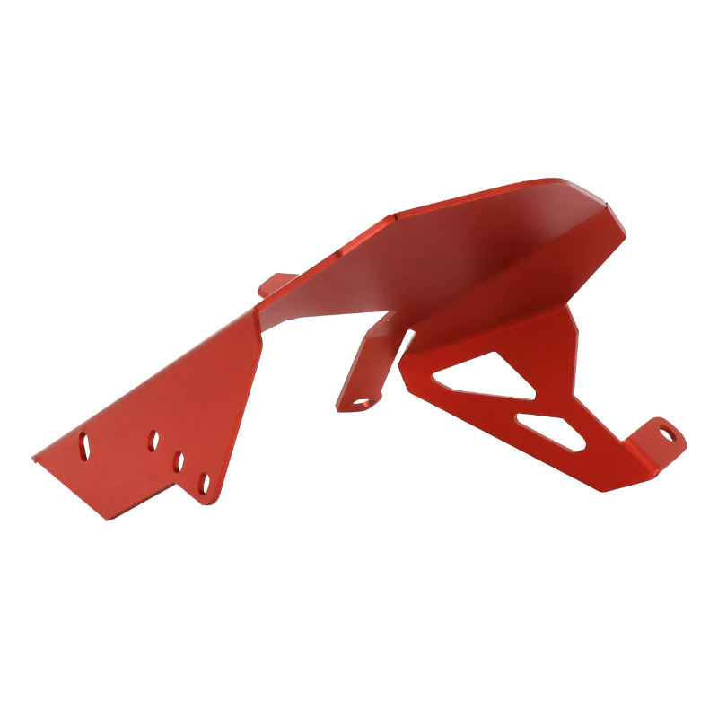 Garde-boue arrière AVOC moto adaptable avec protège-chaîne pour Yamaha 700 MT-07 2014+ aluminium CNC anodisé rouge avec motif - vue 3