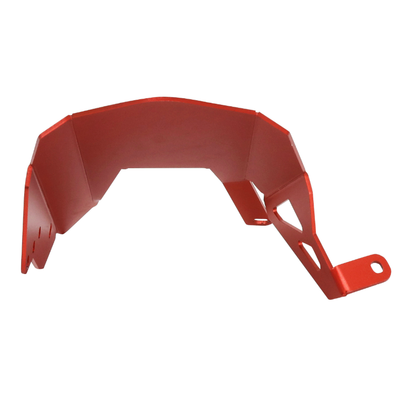 Garde-boue arrière AVOC moto adaptable avec protège-chaîne pour Yamaha 700 MT-07 2014+ aluminium CNC anodisé rouge avec motif - vue 4