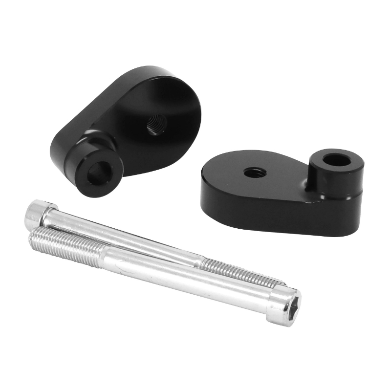 Tampon de protection moto aluminium CNC anodisé noir d.10 mm AVOC (paire) - vue 3
