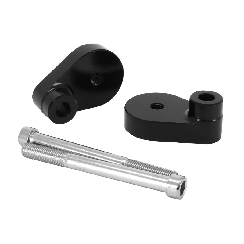 Tampon de protection moto alu CNC anodisé rouge-noir d.10 mm AVOC (paire) - vue 3