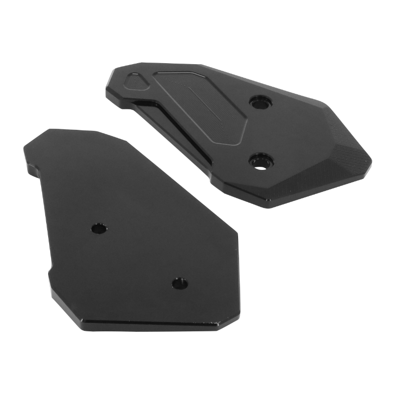 Protection platine repose-pied AVOC pour Yamaha MT-07 700 2014+ aluminium CNC anodisé noir (paire) - vue 2
