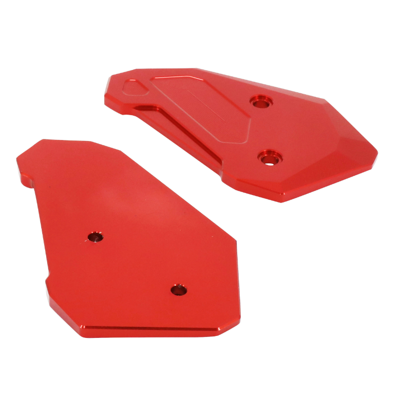 Protection platine repose-pied AVOC aluminium CNC anodisé rouge Yamaha MT-07 700 2014+ (paire) - vue 2