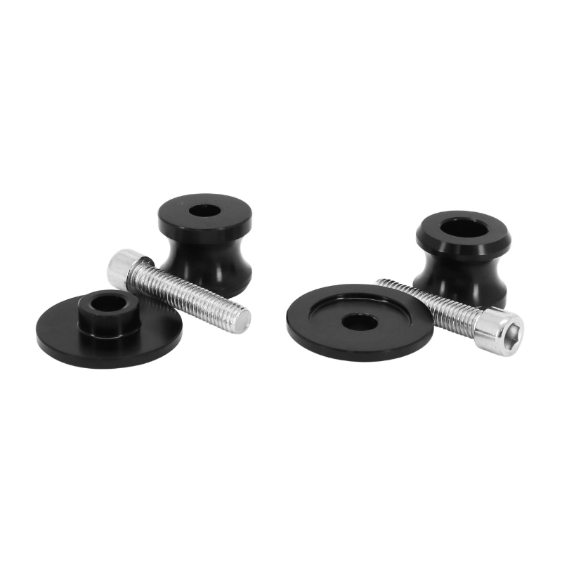 Diabolo moto M8 aluminium anodisé noir AVOC (paire) - vue 2