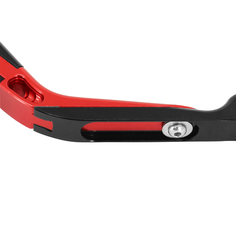 Levier de frein-embrayage réglable rétractable AVOC Yamaha MT-07 700 2014-2018 rouge anodisé CNC (paire) - vue 5