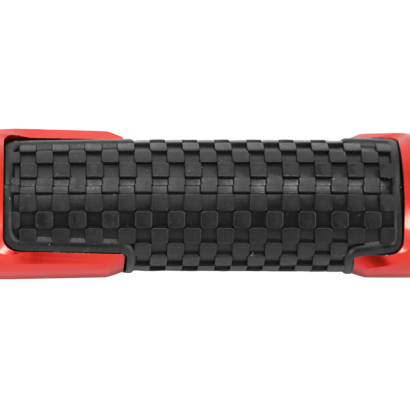 Revêtement de poignée AVOC antidérapant adaptable Yamaha MT-07 700 rouge anodisé (paire) - vue 3