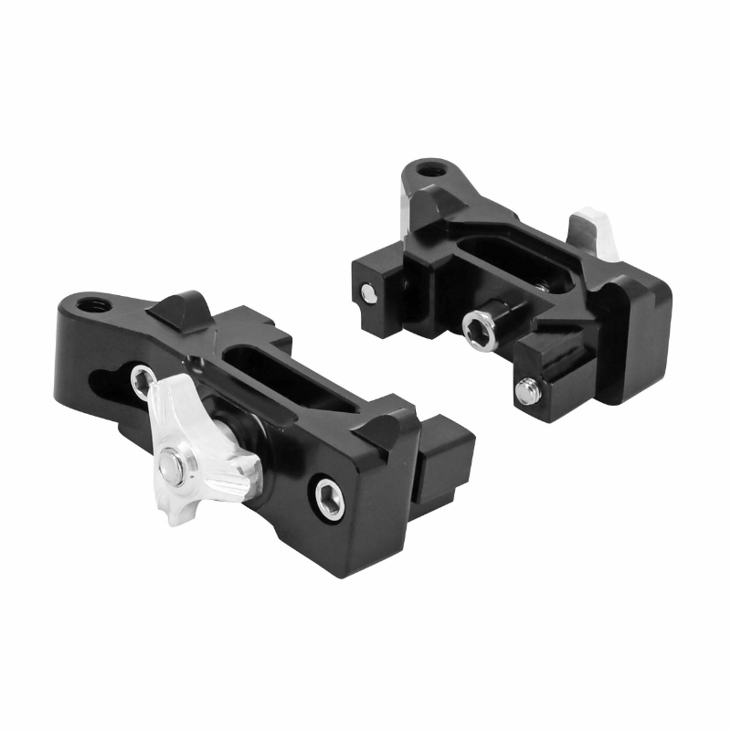 Tendeur-ajusteur de chaîne Yamaha 700 MT-07 2014-2020 aluminium CNC anodisé noir (paire) AVOC - vue 2