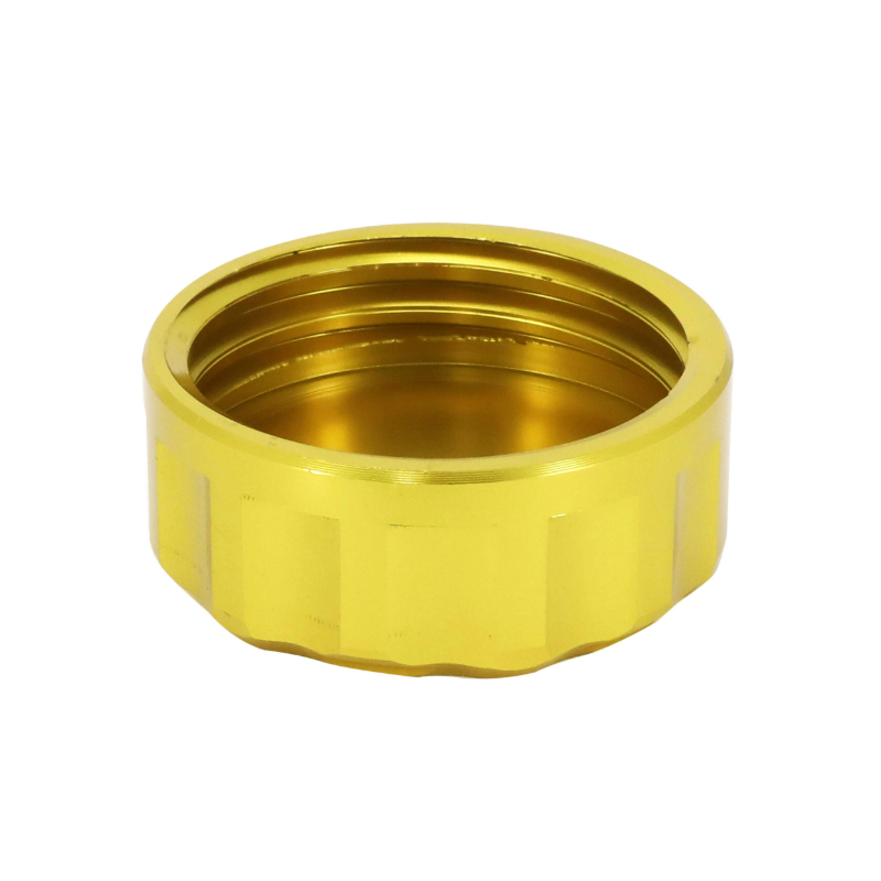Bouchon-couvercle bocal de liquide de frein arrière AVOC aluminium anodisé or Yamaha MT-07 700 - vue 2