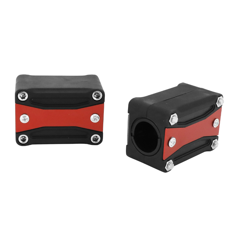 Bumper protection moteur Avoc pour Honda 750 X-ADV aluminium résine noir rouge (paire) - vue 2
