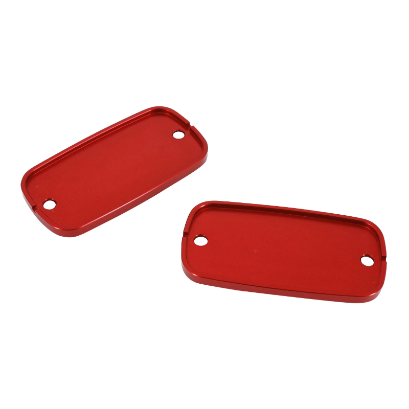 Couvercles de maître-cylindre de frein AVOC Honda 750 X-ADV aluminium CNC anodisé rouge avec motif (paire) - vue 2