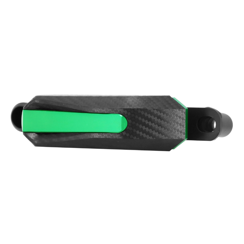 Tampon de protection moto AVOC Kawasaki Z900 alu CNC anodisé carbone noir-vert Ø 10 mm (paire) - vue 3