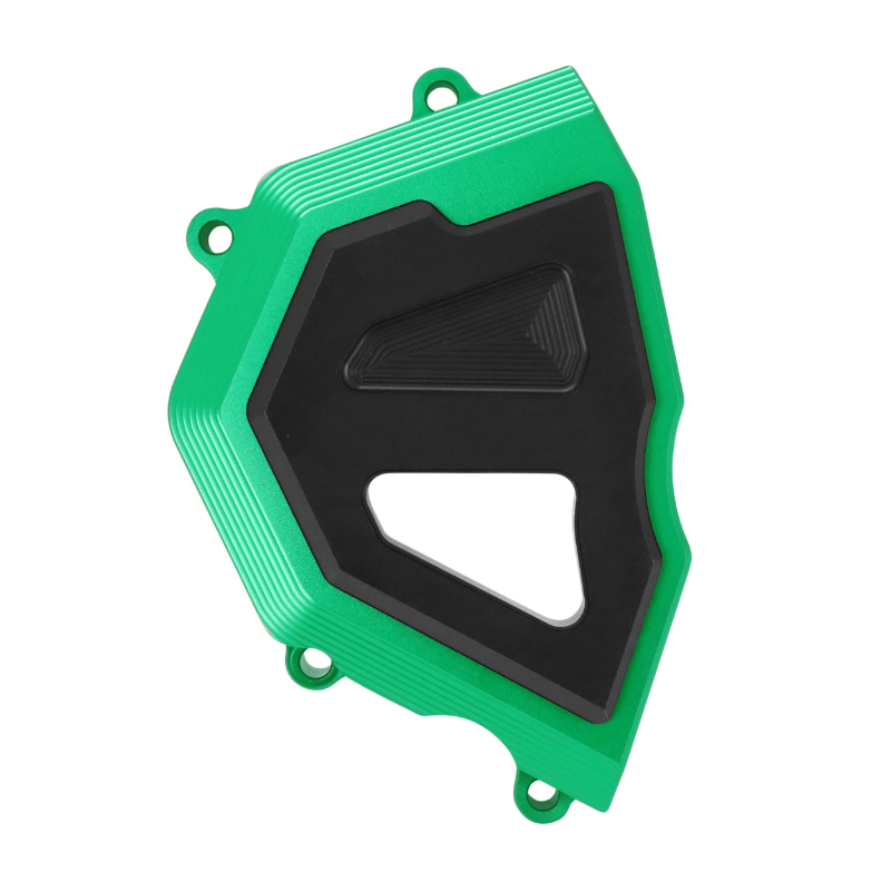 Protège-cache pignon AVOC pour Kawasaki Z900 900 alu CNC anodisé noir-vert - vue 2