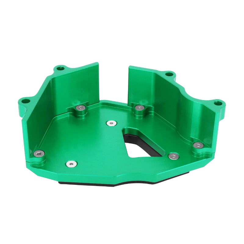 Protège-cache pignon AVOC pour Kawasaki Z900 900 alu CNC anodisé noir-vert - vue 3