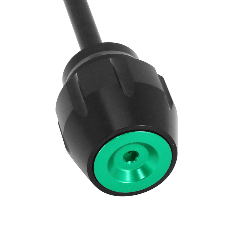 Protection axe de roue avant ou arrière AVOC Kawasaki Z900 Z650 aluminium noir-vert - vue 2
