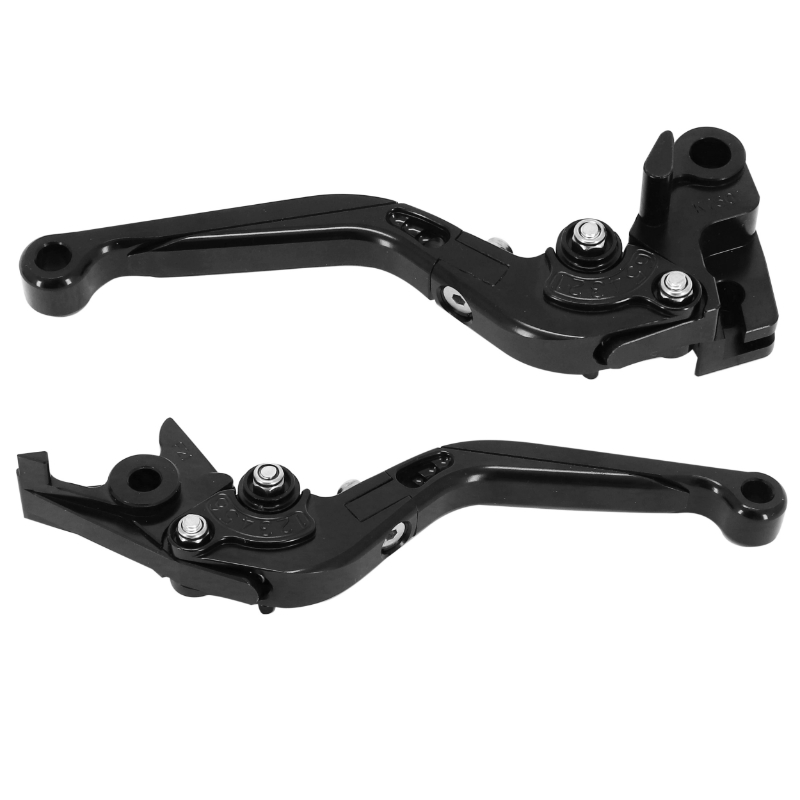Levier de frein-embrayage AVOC réglable rétractable CNC anodisé noir pour Kawasaki Z900 Z650 (paire) - vue 2