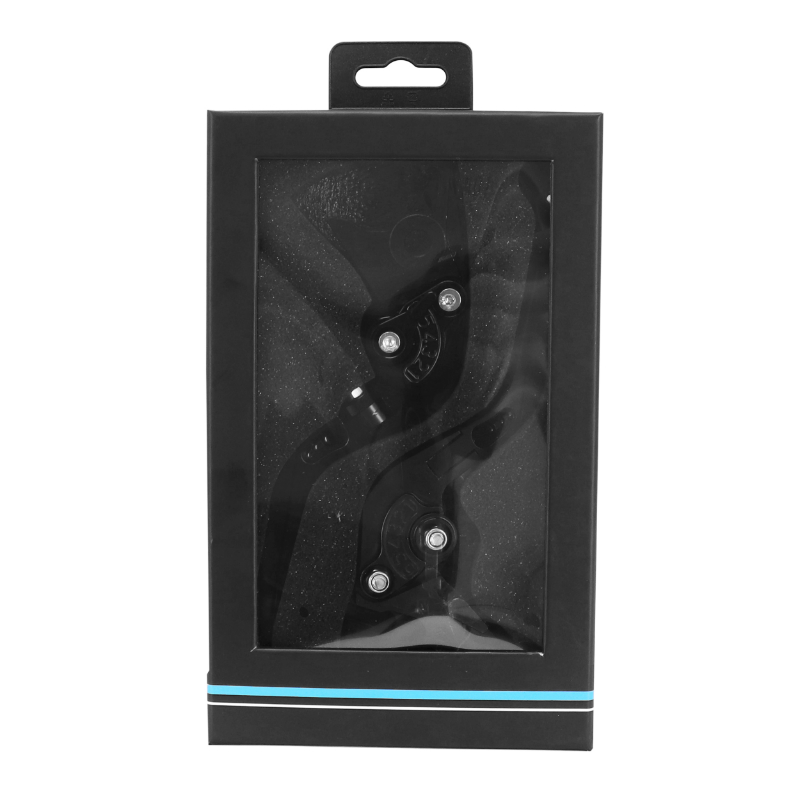 Levier de frein-embrayage AVOC réglable rétractable CNC anodisé noir pour Kawasaki Z900 Z650 (paire) - vue 6