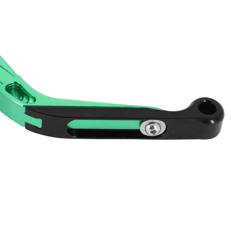 Leviers de frein et embrayage réglables rétractables AVOC CNC vert anodisé Kawasaki Z900 Z650 - vue 5