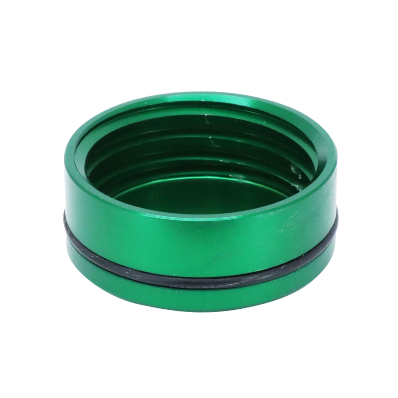 Bouchon-couvercle bocal de liquide de frein arrière aluminium anodisé vert Kawasaki Z900 900 AVOC - vue 2