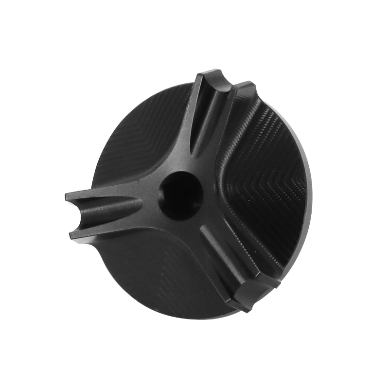 Bouchon de remplissage d'huile AVOC pour Kawasaki Z900 alu CNC anodisé noir - vue 3