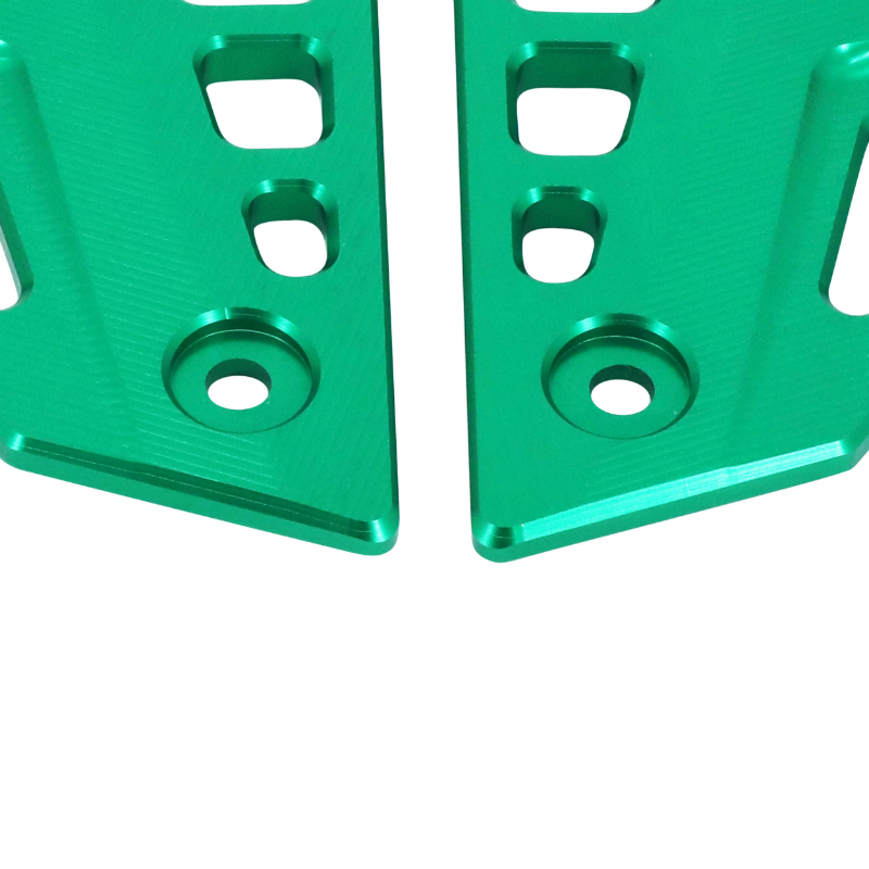 Protection platine repose-pied AVOC Kawasaki Z900 aluminium anodisé vert (paire) - vue 3