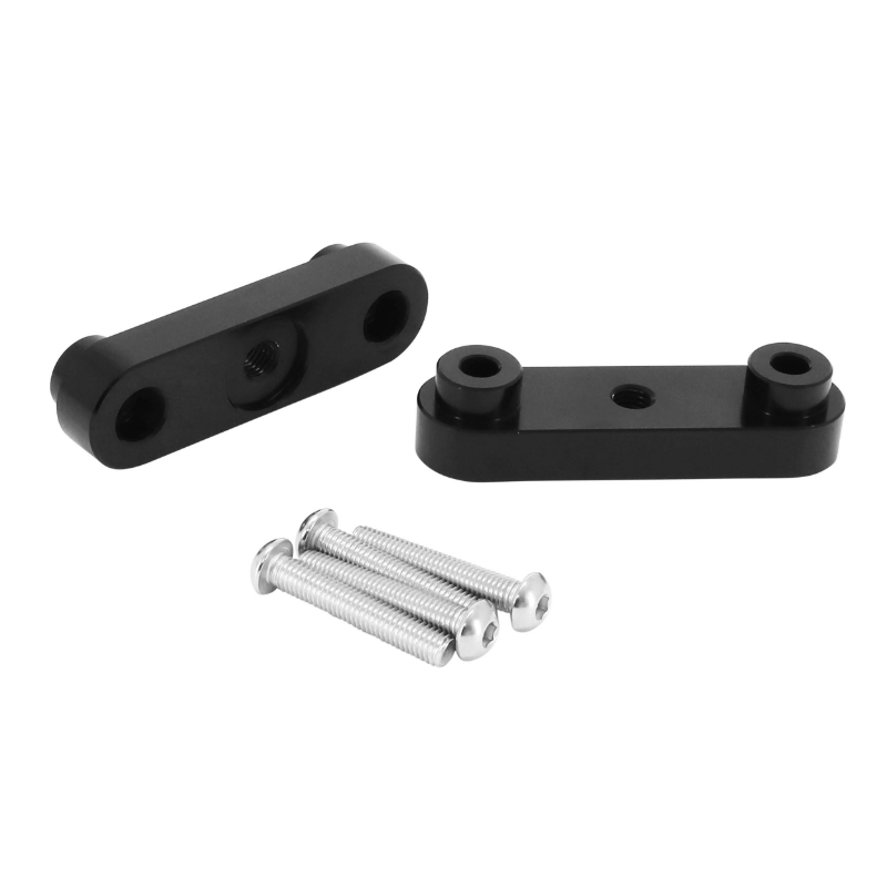 Tampon de protection moto alu CNC anodisé orange-noir Ø8mm AVOC (paire) - vue 3
