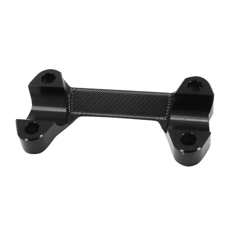 Pontet supérieur fixation de guidon AVOC KTM 125 Duke alu CNC anodisé noir - vue 2