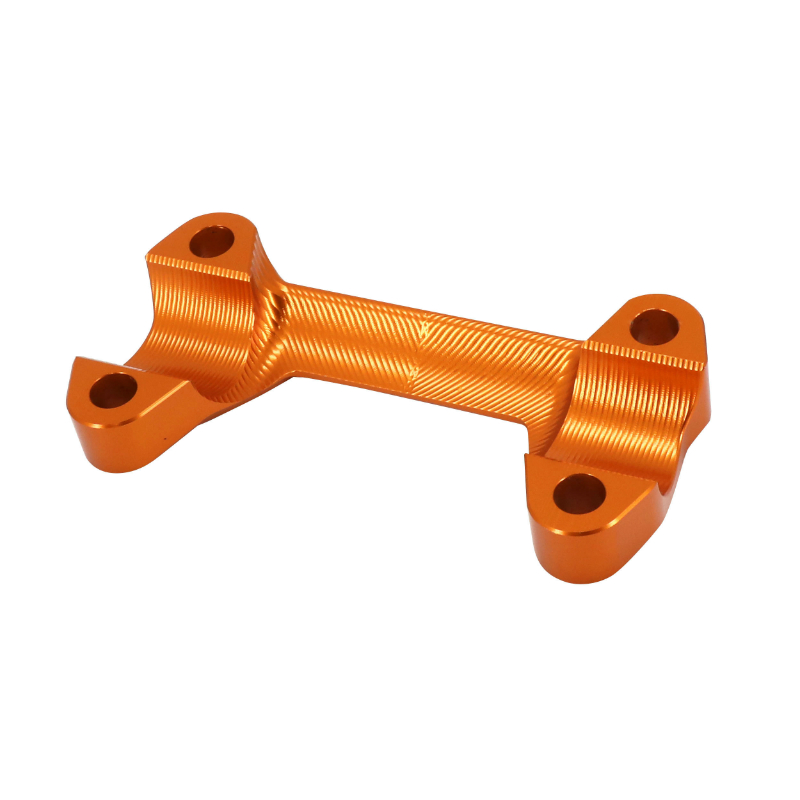 Pontet supérieur fixation de guidon AVOC pour KTM 125 Duke alu CNC anodisé orange - vue 2