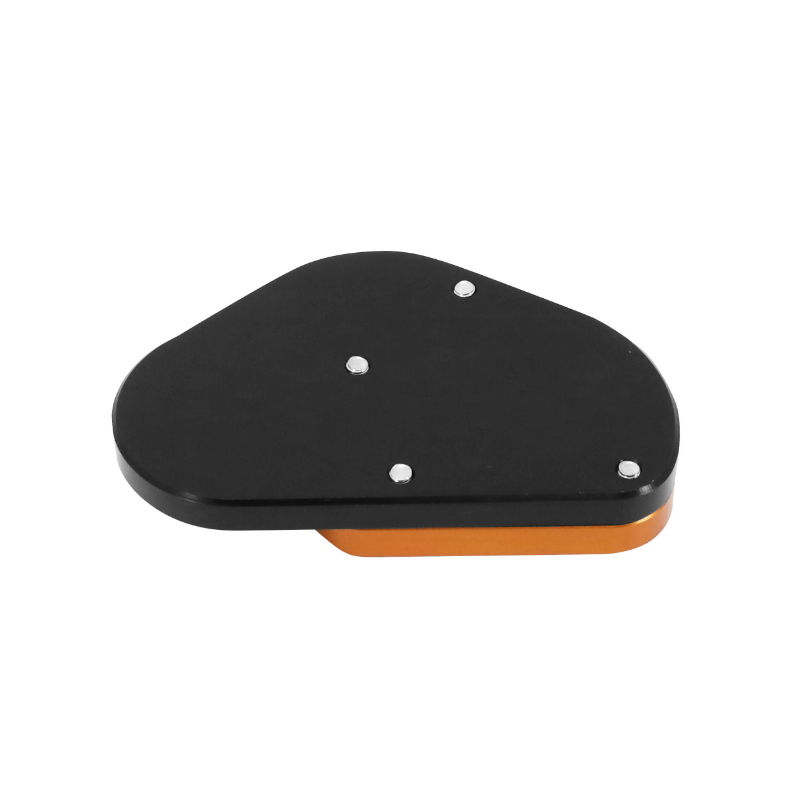 Extension béquille latérale AVOC KTM 125 Duke aluminium CNC anodisé noir-orange - vue 2