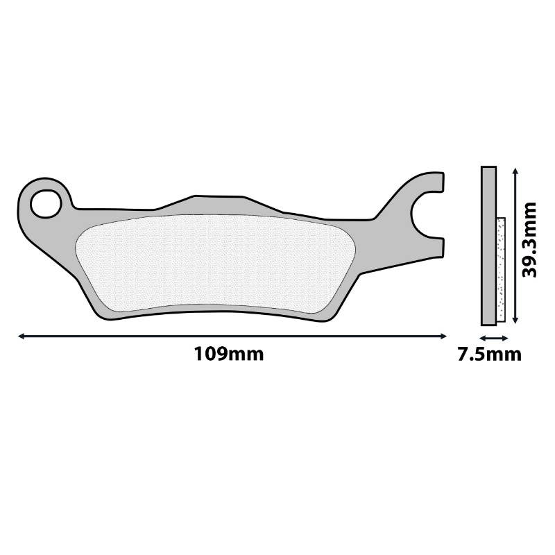 Plaquette de frein Newfren pour Piaggio 50 Typhoon 2T 2018-2020 et Aprilia 50 SR Motard 2T 2018+ (FD0567BE) - vue 2
