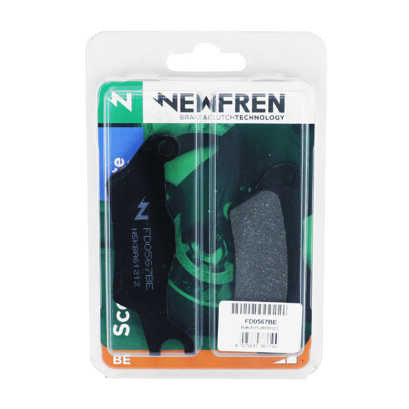 Plaquette de frein Newfren pour Piaggio 50 Typhoon 2T 2018-2020 et Aprilia 50 SR Motard 2T 2018+ (FD0567BE) - vue 3