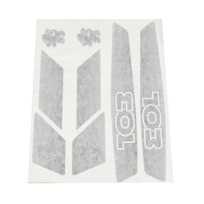 Autocollant Peugeot 103 gris - Pochette de 8 pièces Sélection P2R - vue 2