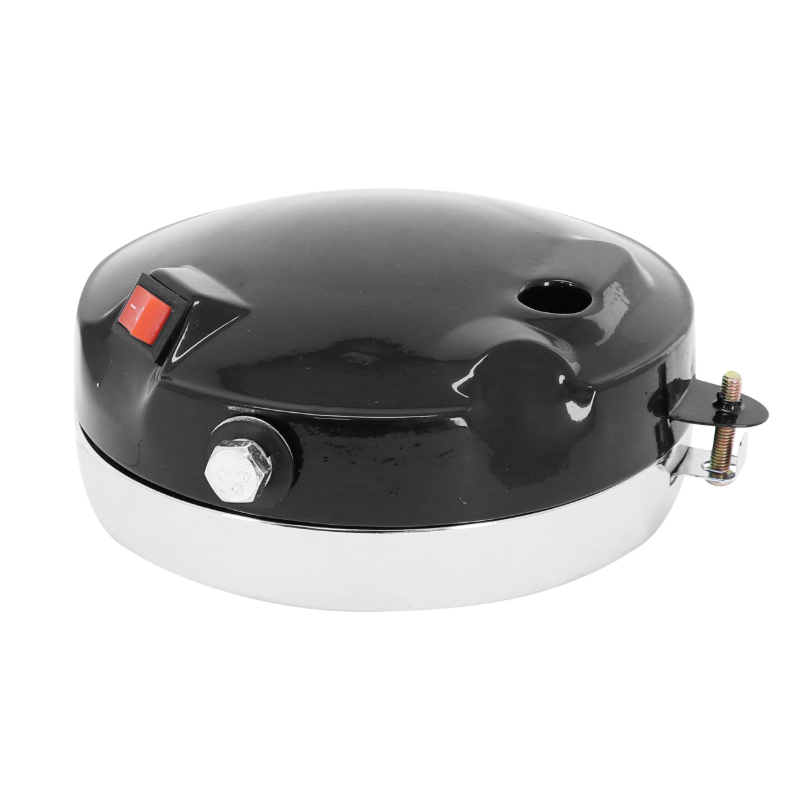 Phare-projecteur cyclo adaptable Peugeot 103 - MBK 51 88 rond diamètre 150 mm noir avec interrupteur - vue 3