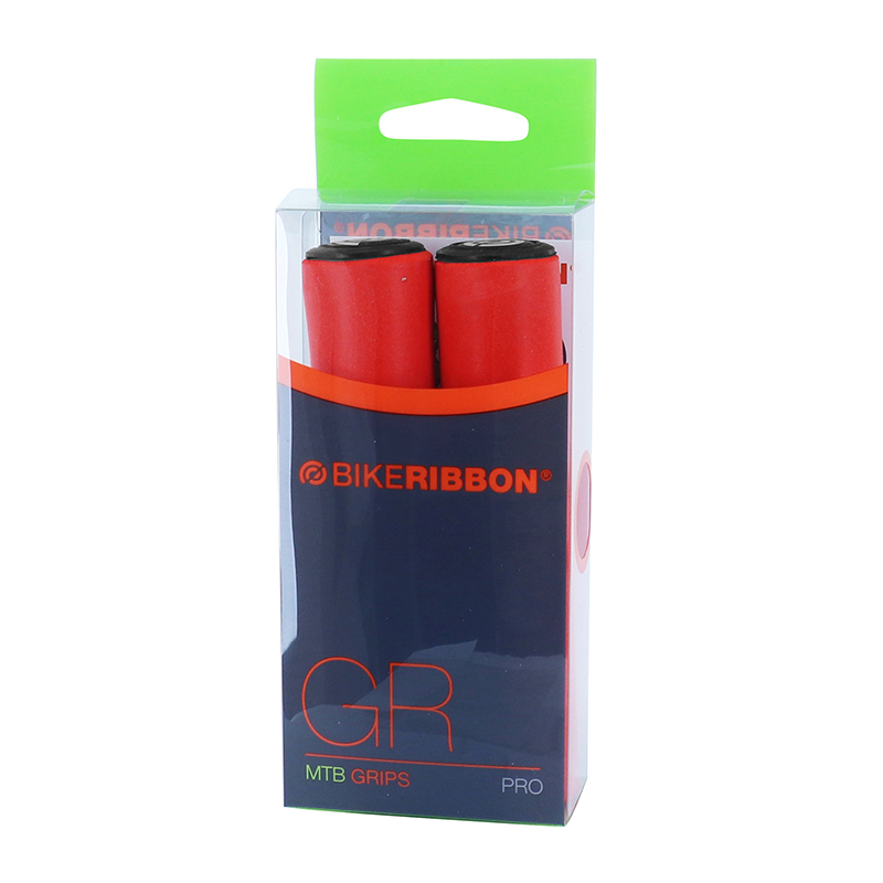 Poignée City-VTT Bike Ribbon silicone soft rouge 22 mm 130 mm (paire) - vue 2