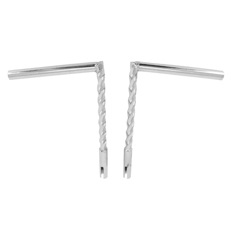 Guidon cyclo torsadé adaptable Peugeot 103 MVL Vogue chrome 340 mm - vue 2