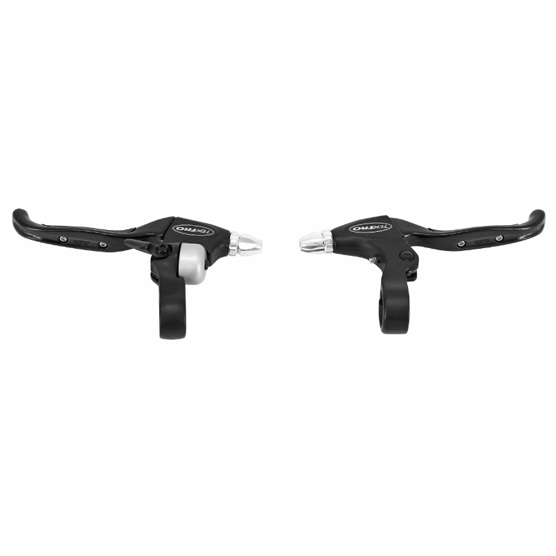 Levier de frein VTT-VTC V-brake 4 doigts Tektro avec sonnette intégrée (paire) - vue 2