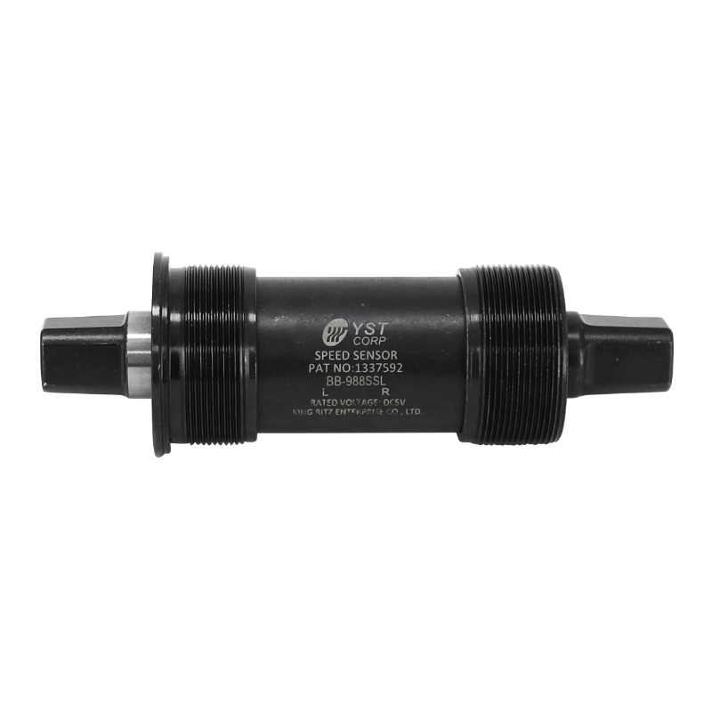 Boitier pedalier yst carre alu a roulement 120MM (boite de 68) filetage anglais - BSC - 1,37X24 avec etoile pour velo leader fox - compatible avec 197428 ou 182645 - vue 2