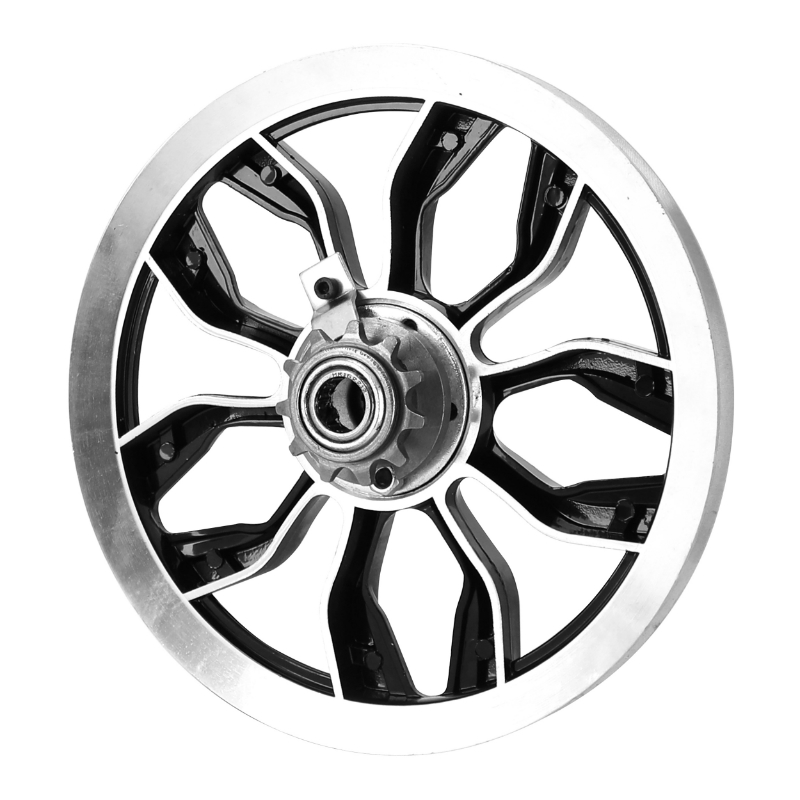 Poulie cyclo adaptable Peugeot MBK 51 103 SP MVL alu noir avec pignon 11 DTS - vue 3