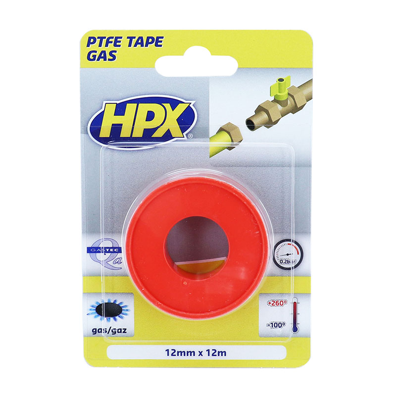 Ruban adhésif HPX PTFE d'étanchéité de gaz blanc 12 mm x 12 m - vue 2