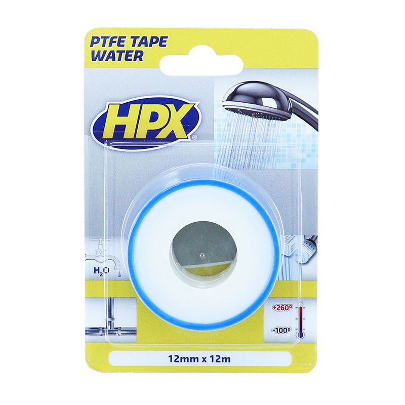 Ruban adhésif HPX PTFE d'étanchéité d'eau blanc 12 mm x 12 m (2 pièces) - vue 2
