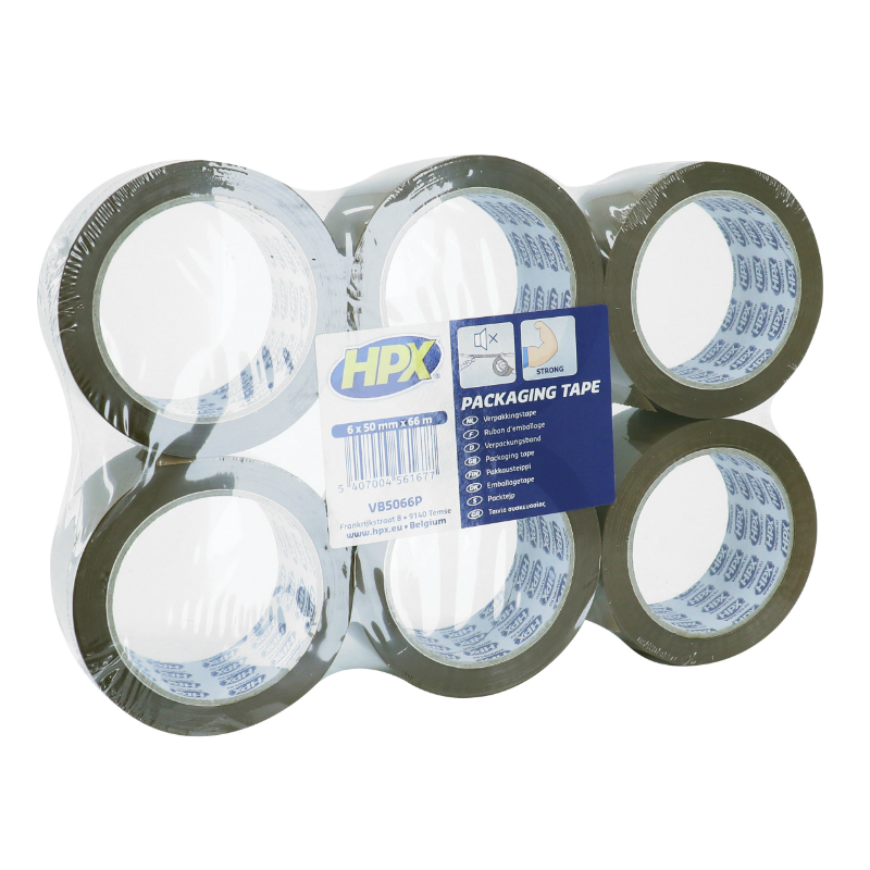 Ruban adhésif HPX emballage brun 50 mm x 66 m (pack de 6 rouleaux) - vue 2
