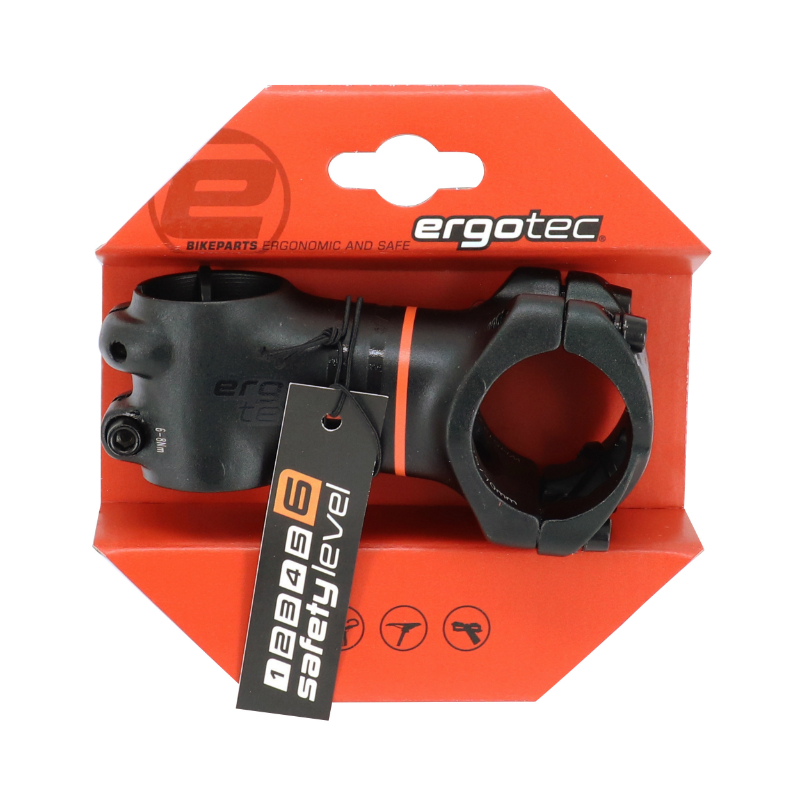 Potence VTT Ergotec Ray aluminium noir 70 mm cintre 35 mm fourche 1"1/8 - vue 4