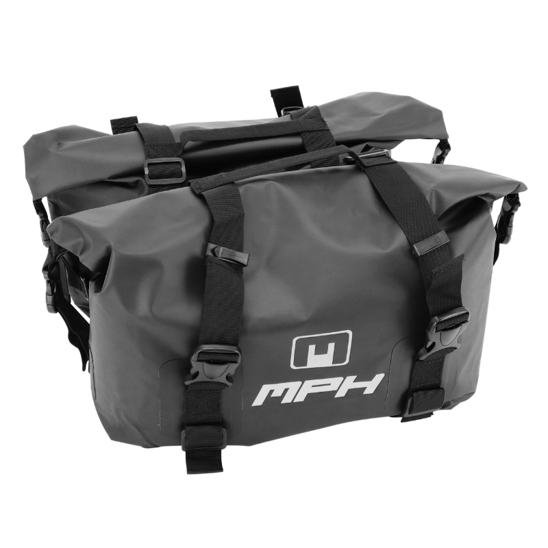 Sacoches latérales MPH PVC bâche 100% imperméable 25L x2 fixation incluse - vue 2