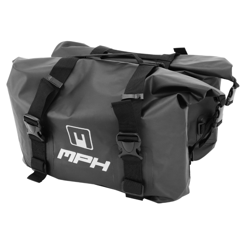 Sacoches latérales MPH PVC bâche 100% imperméable 25L x2 fixation incluse - vue 3