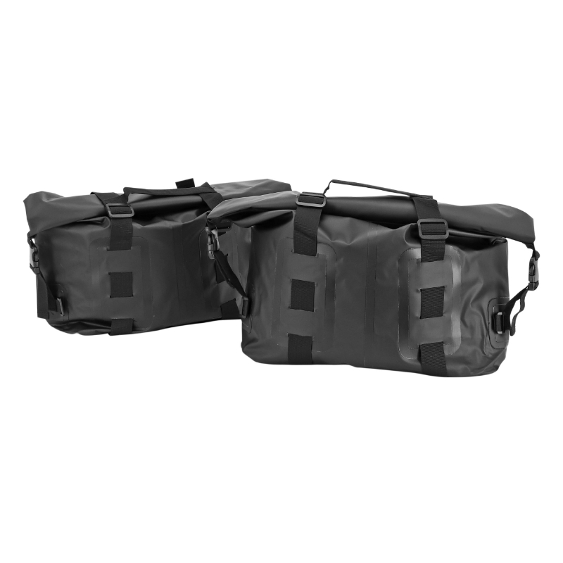 Sacoches latérales MPH PVC bâche 100% imperméable 25L x2 fixation incluse - vue 4