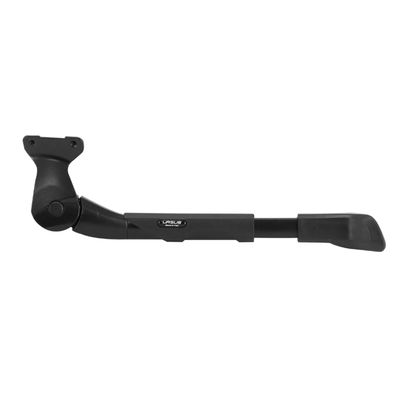 Bequille velo laterale arriere Ursus king evo rear 24-28'' noir reglable fixation 2 vis sur base entraxe 40MM - supporte 35KGS (livre sur carte) (compatible leader fox) - vue 2