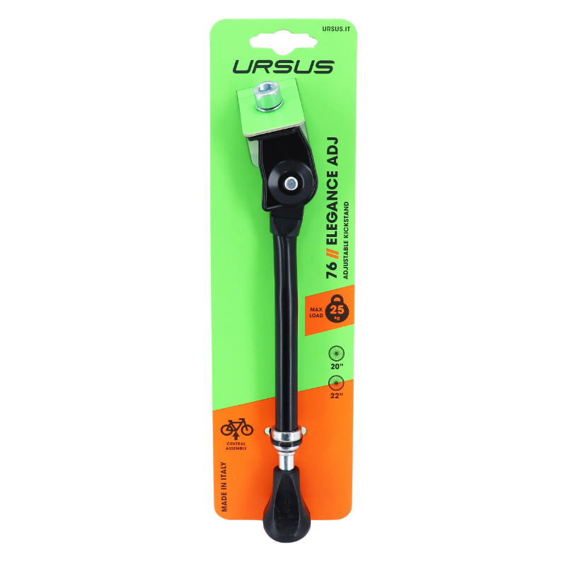 Bequille velo laterale Ursus elegance noir 20" - support 25KGS (livre sur carte) - vue 3