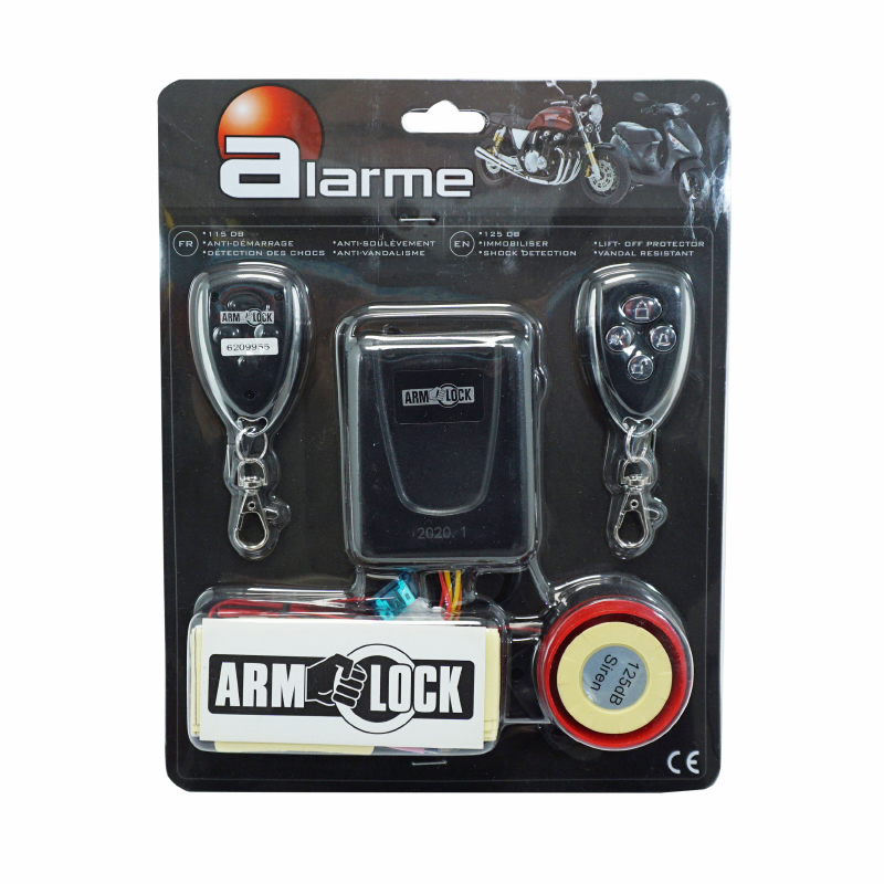 Alarme Armlock moto-scooter avec 2 télécommandes - vue 2